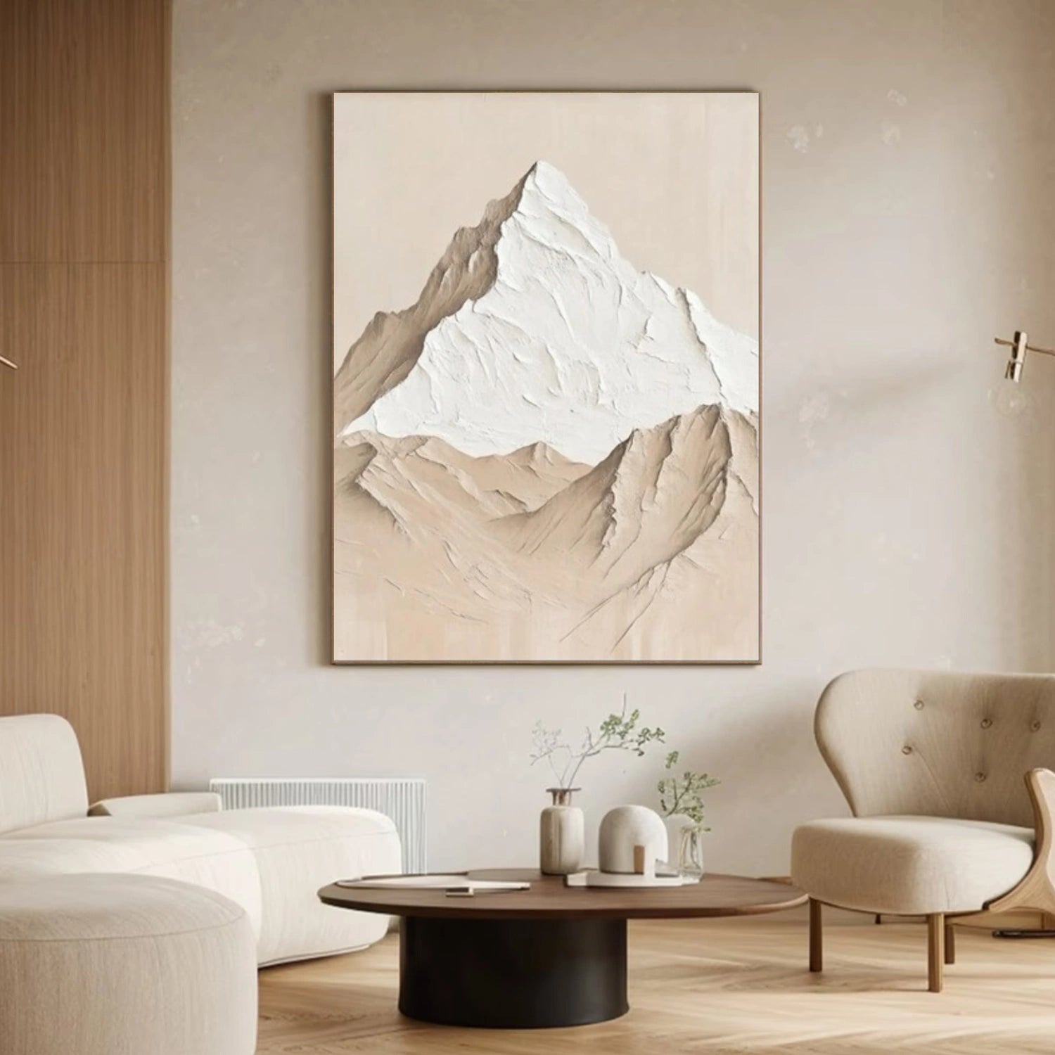 Minimalist Mountain Textured Canvas Art #MM352