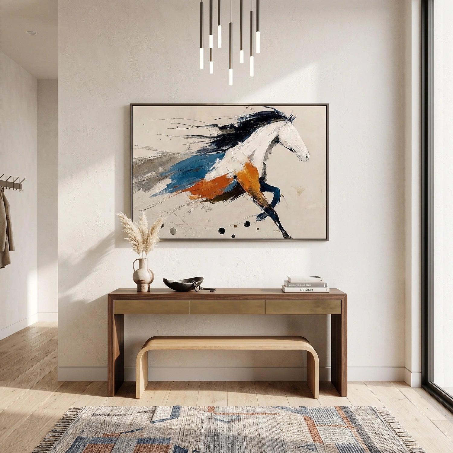 Abstract Animal Horse Wall Art #AL211