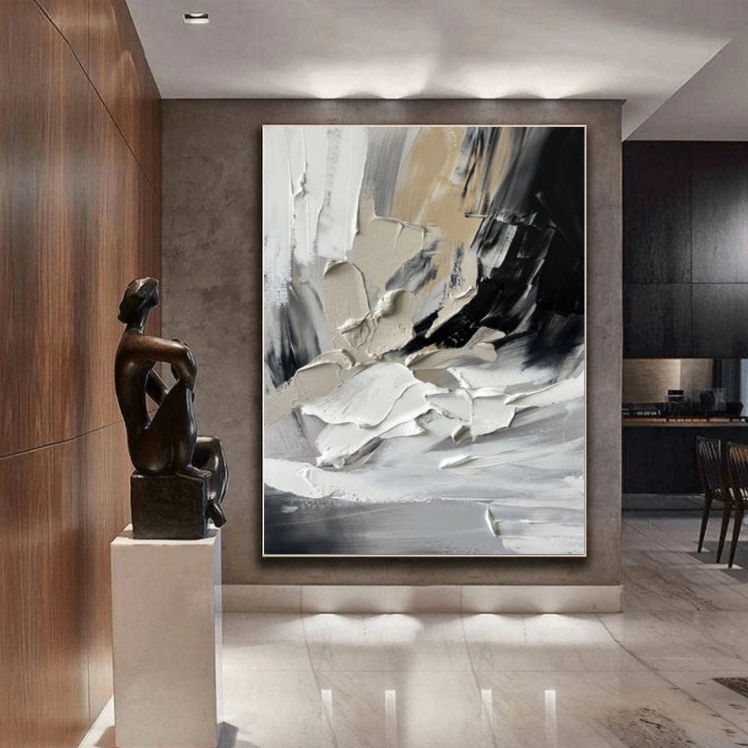 Minimalist Textured Canvas Art #MM319