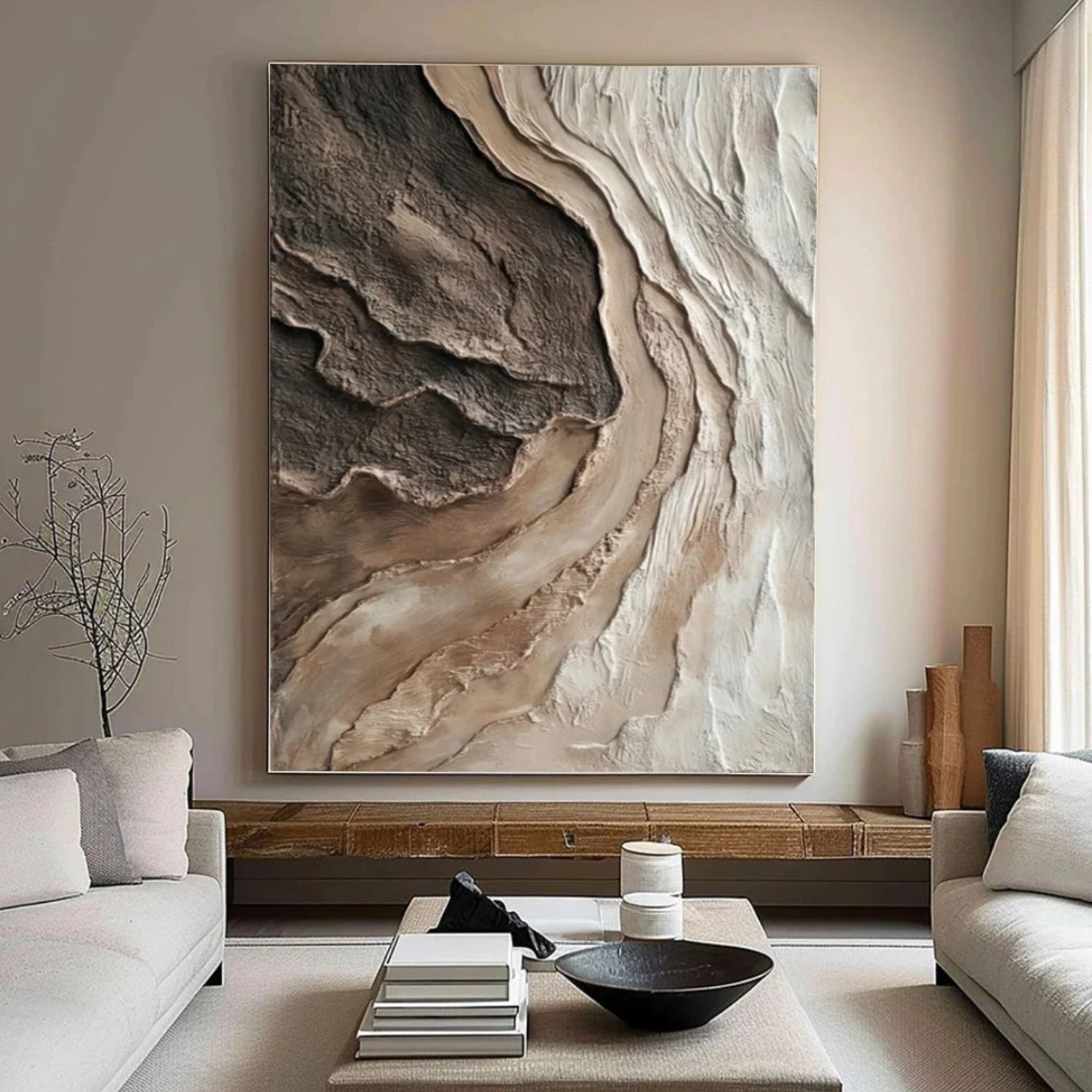 Abstract Textured Canvas Art #WS923