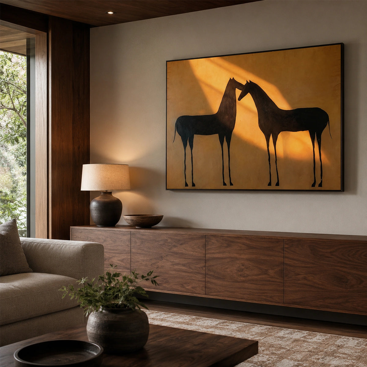 Abstract Animal Horse Wall Art #AL221