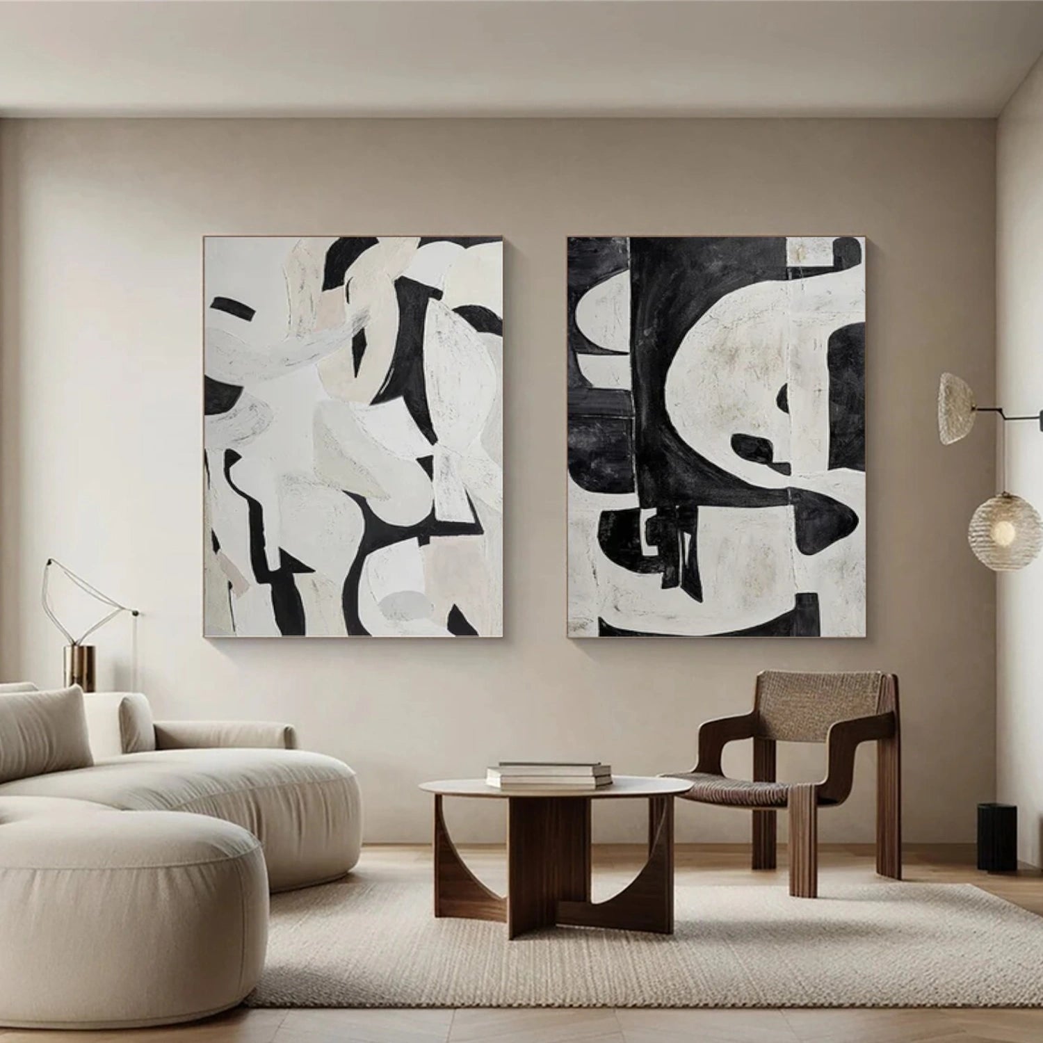 Minimalist Canvas Art Set of 2 #MM265