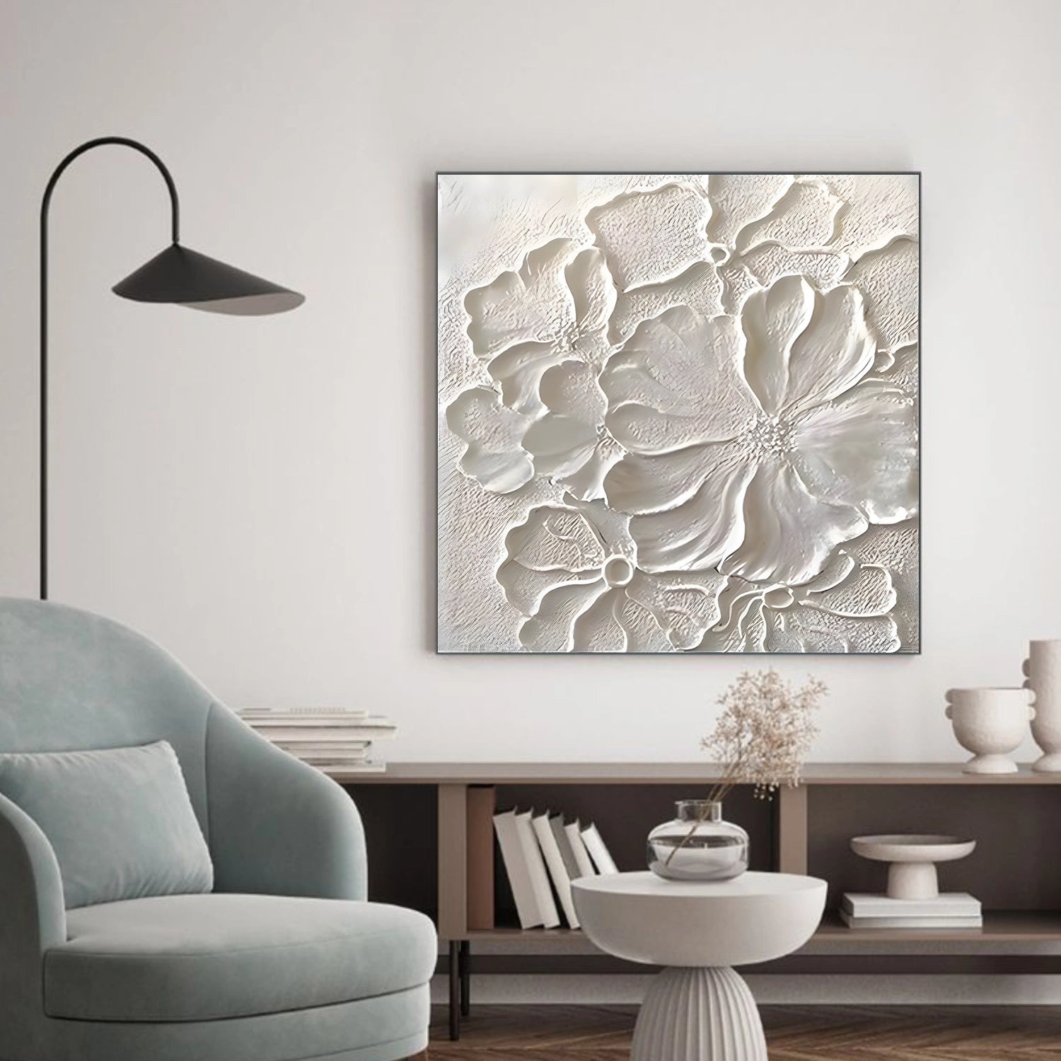 Flower & Tree Abstract Textured Wall Art #ML229