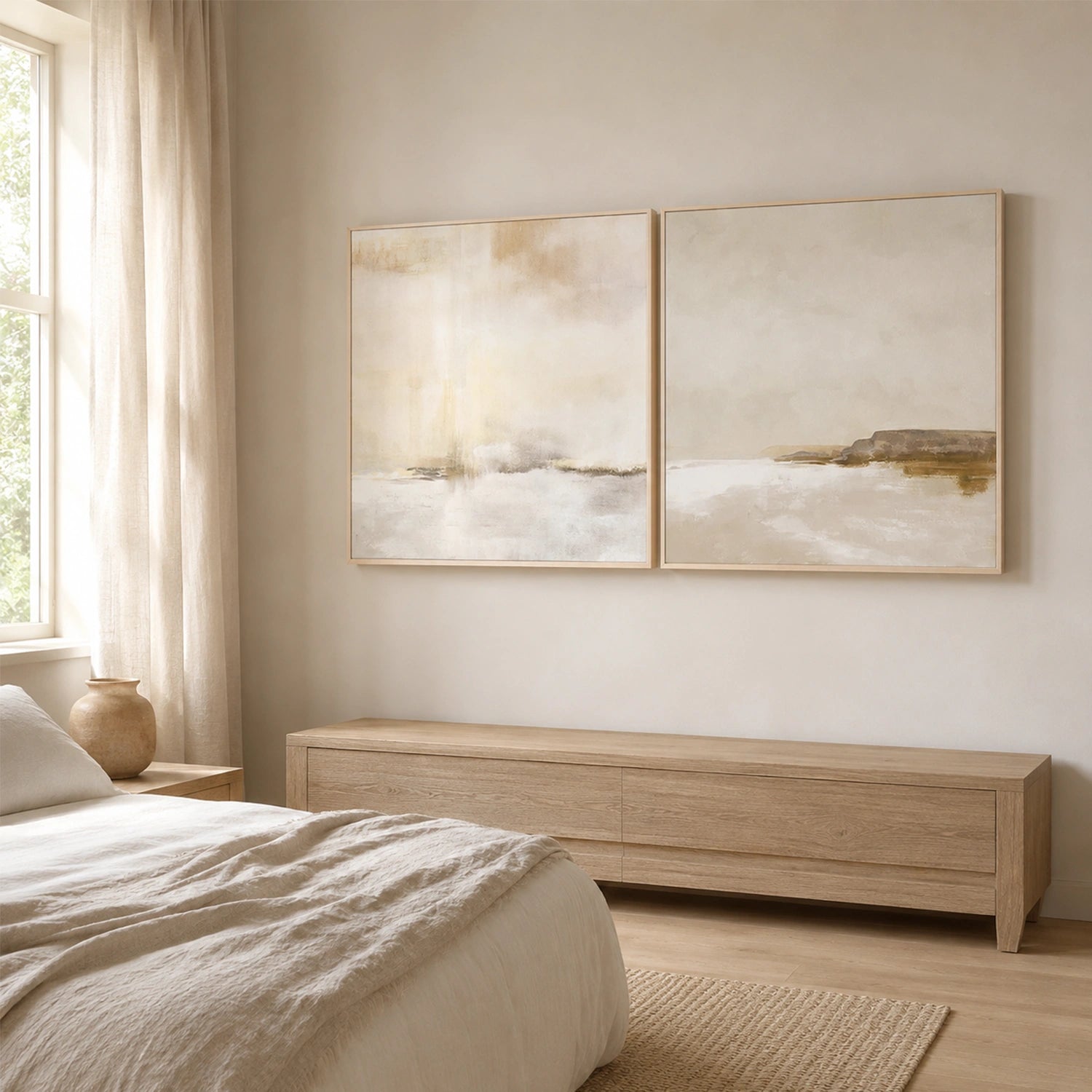 Sea & Sky Abstract Wall Art Set of 2 #MS363