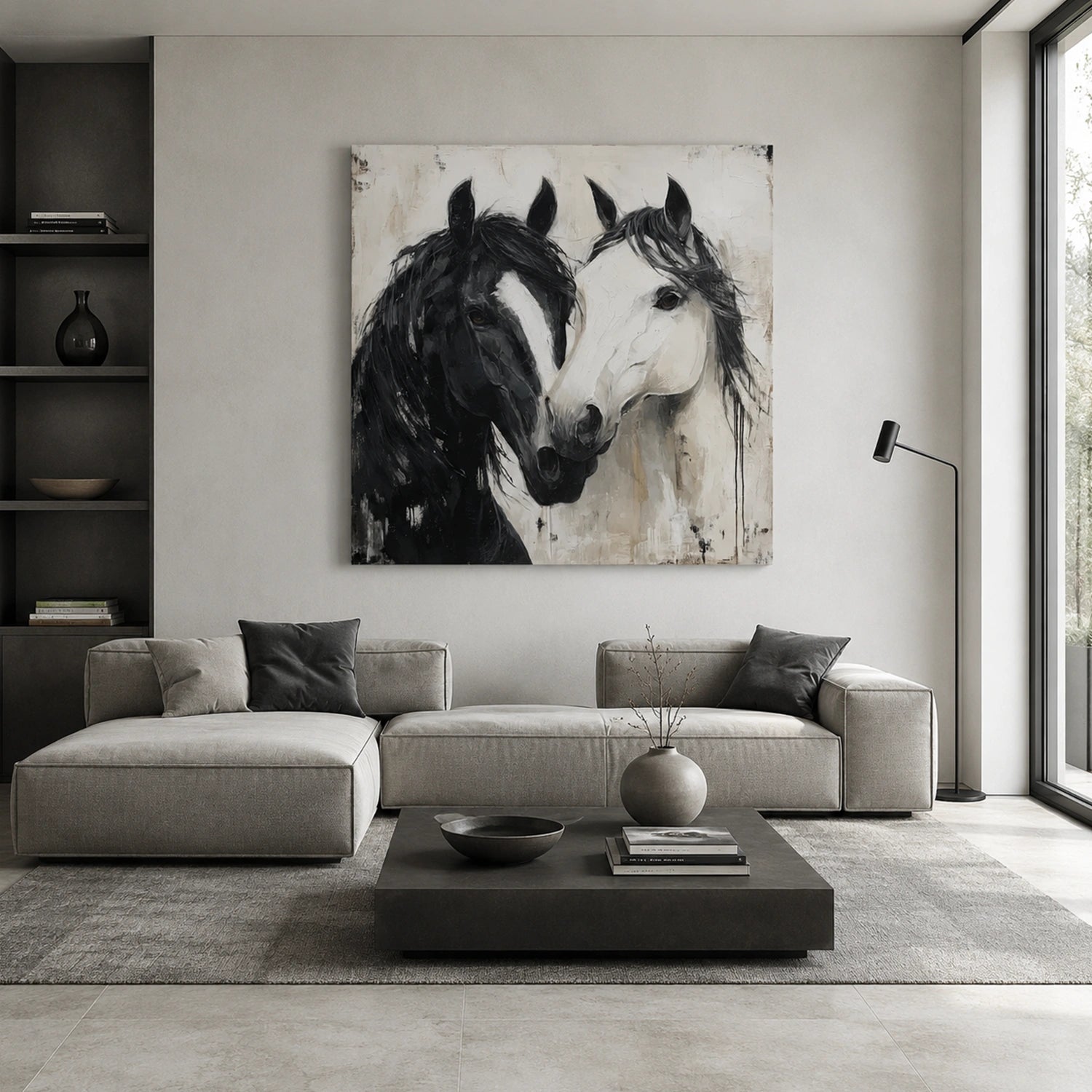 Abstract Animal Horse Wall Art #AL217