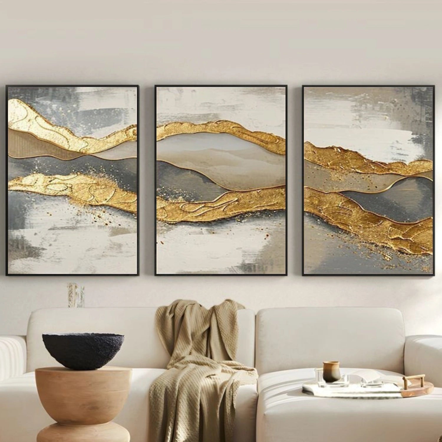 Abstract Canvas Art Set of 3 #WS978