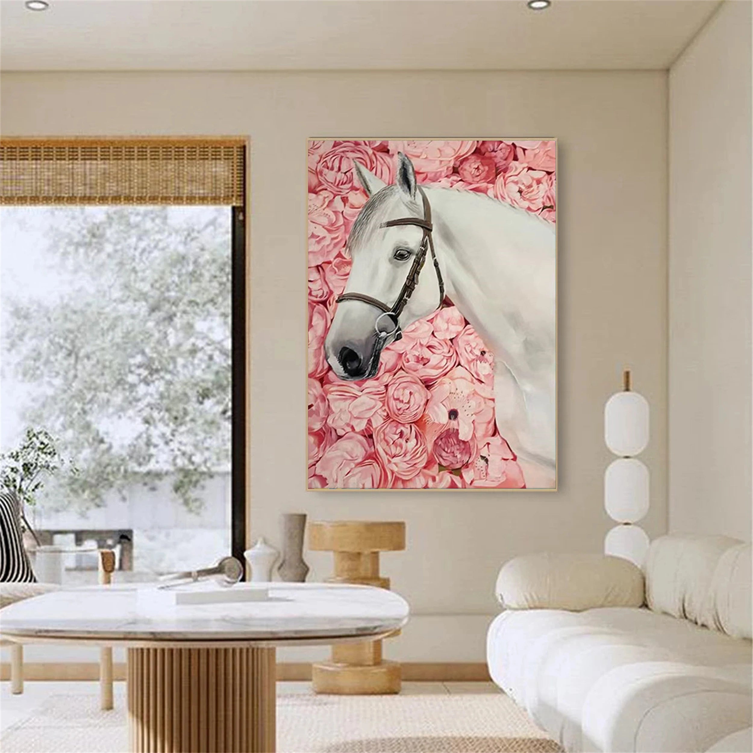 Colorful Horse Abstract Animal Wall Art #AL027