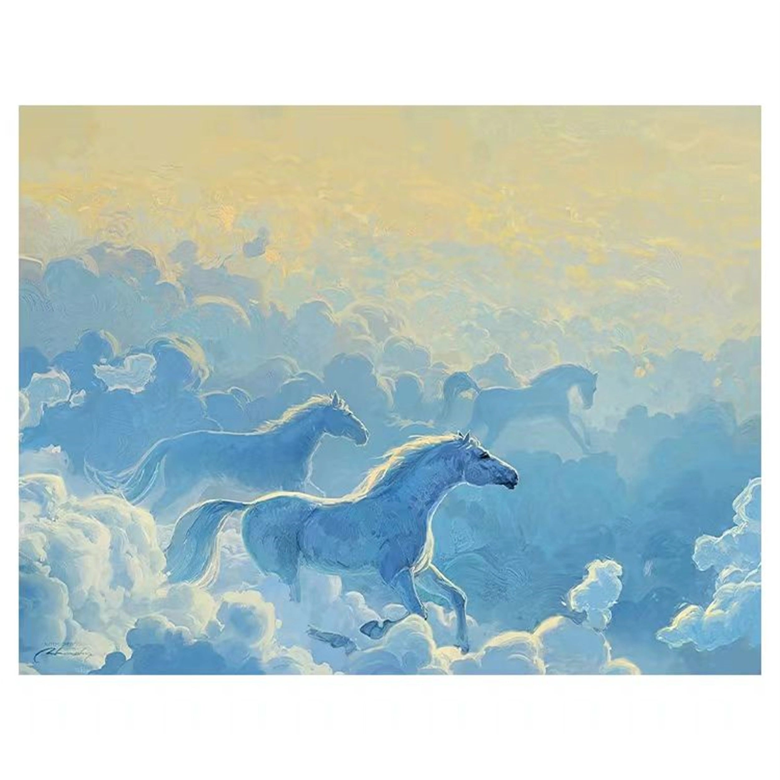 Colorful Horse Abstract Animal Wall Art #AL012