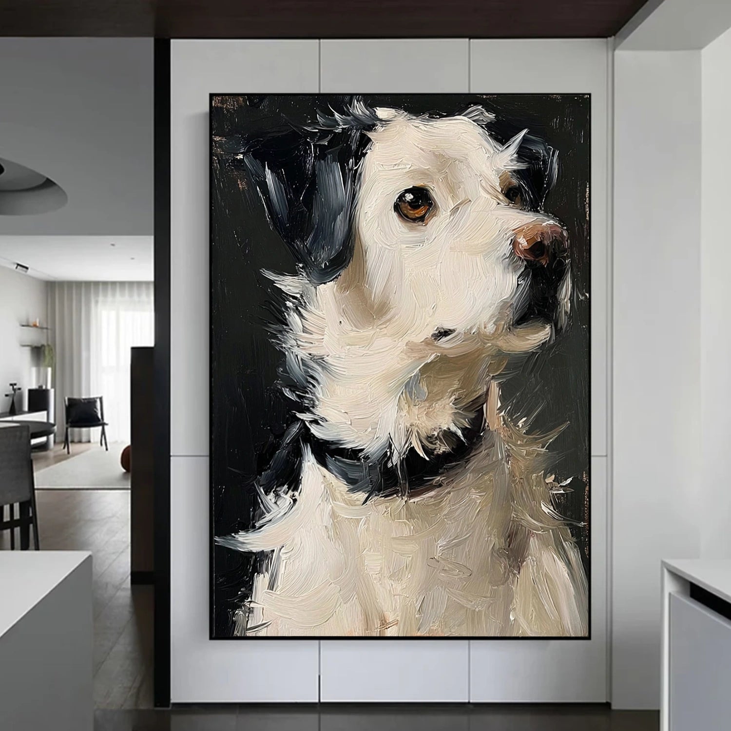 Abstract Animal Dog Wall Art #AL192