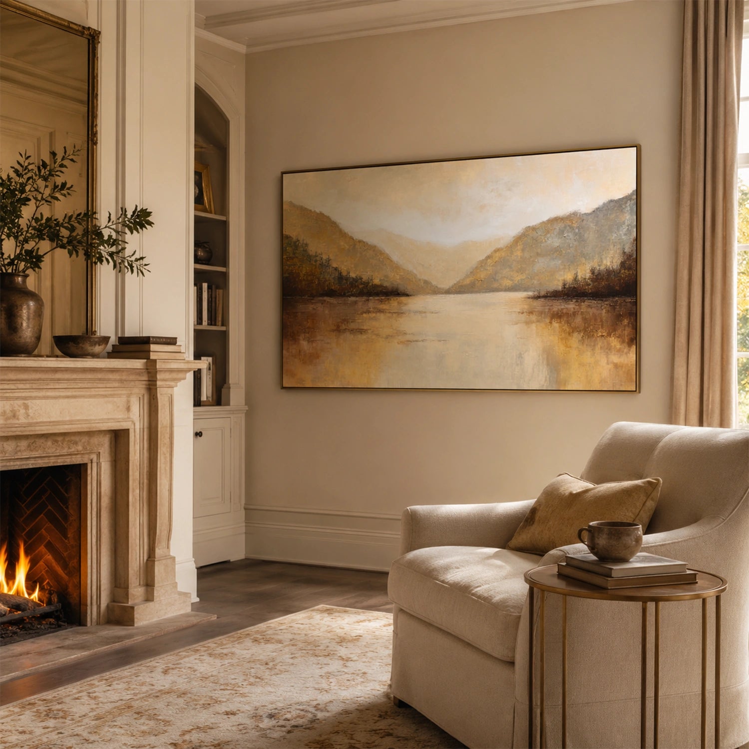 Abstract Mountain Canvas Art #MM409