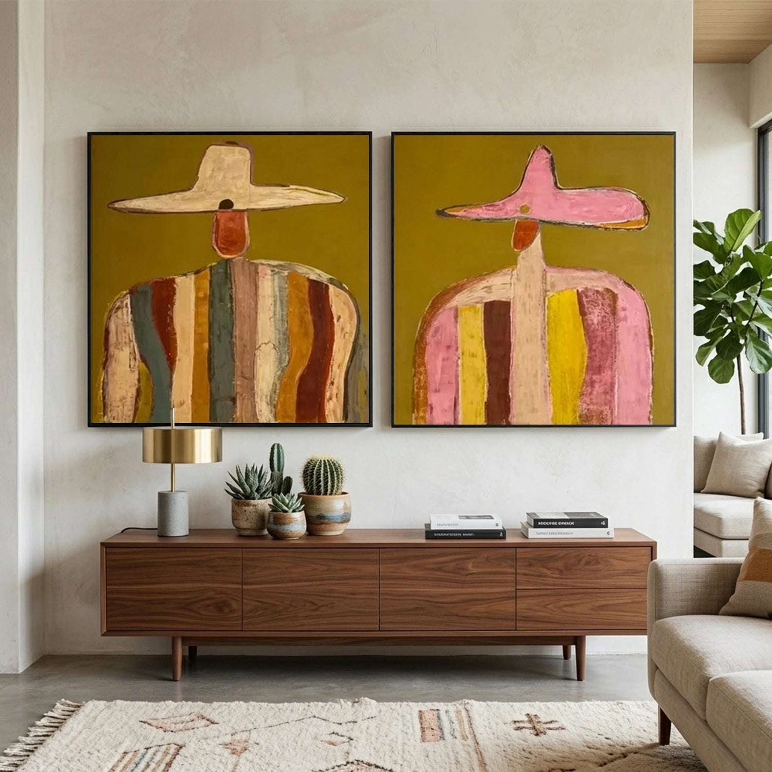Vintage Americana Art Set of 2 #VA121