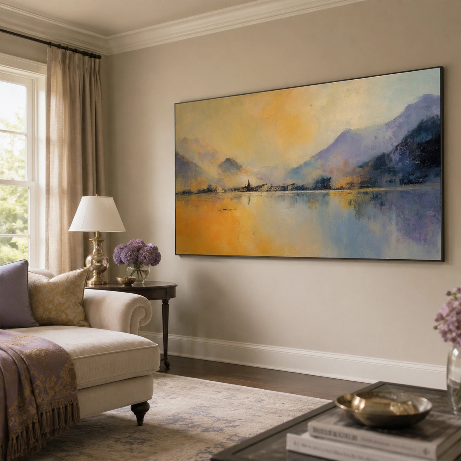 Abstract Mountain Canvas Art #MM406