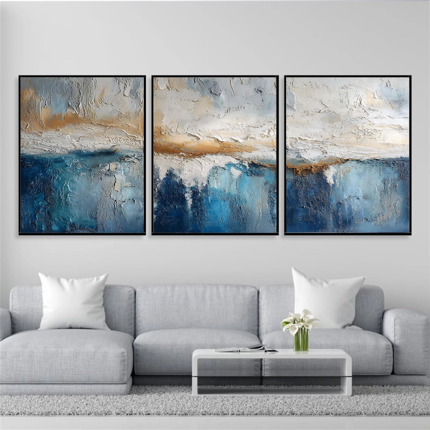 Abstract Canvas Art Set of 3 #WS881