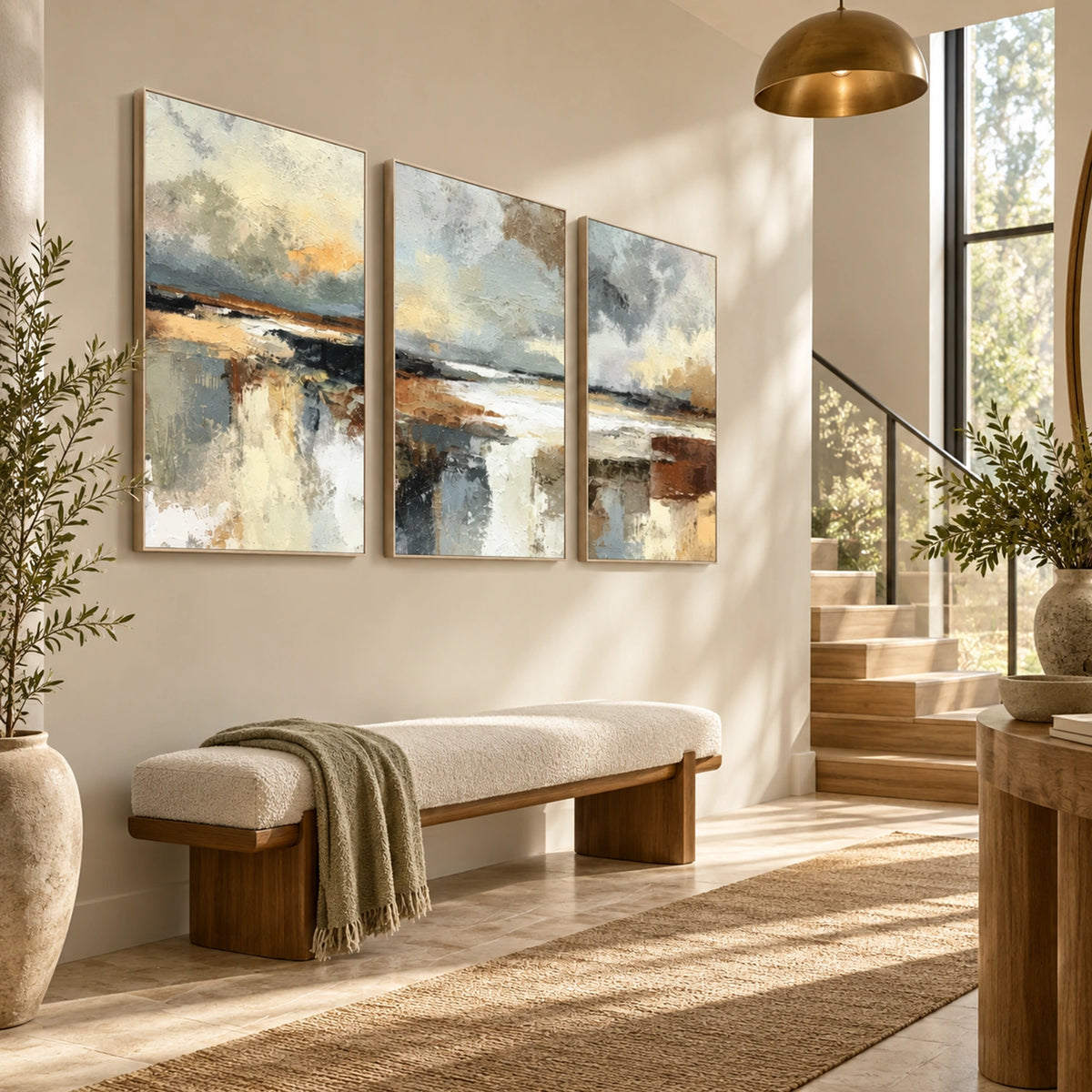Abstract Canvas Art Set of 3 #WS1170