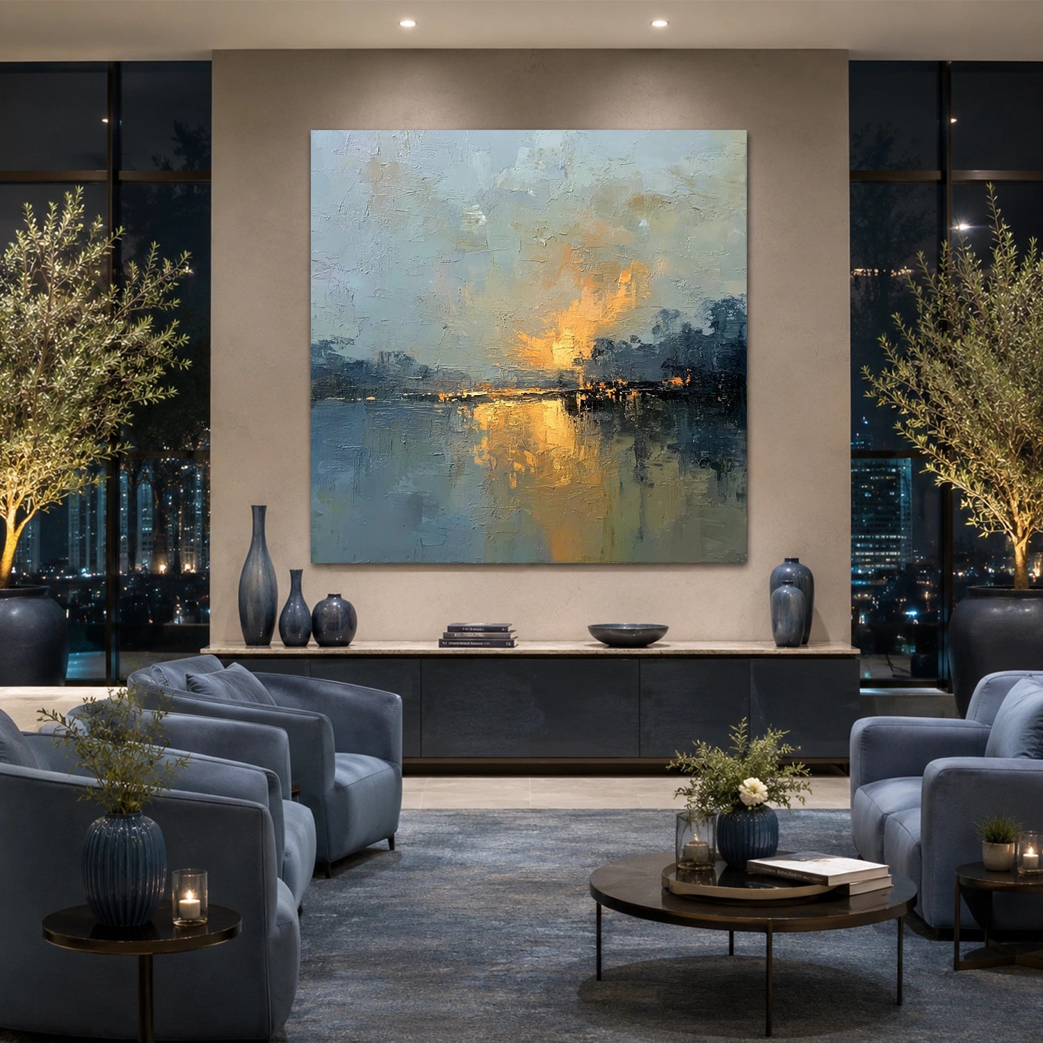 Sea & Sky Abstract Wall Art #MS338