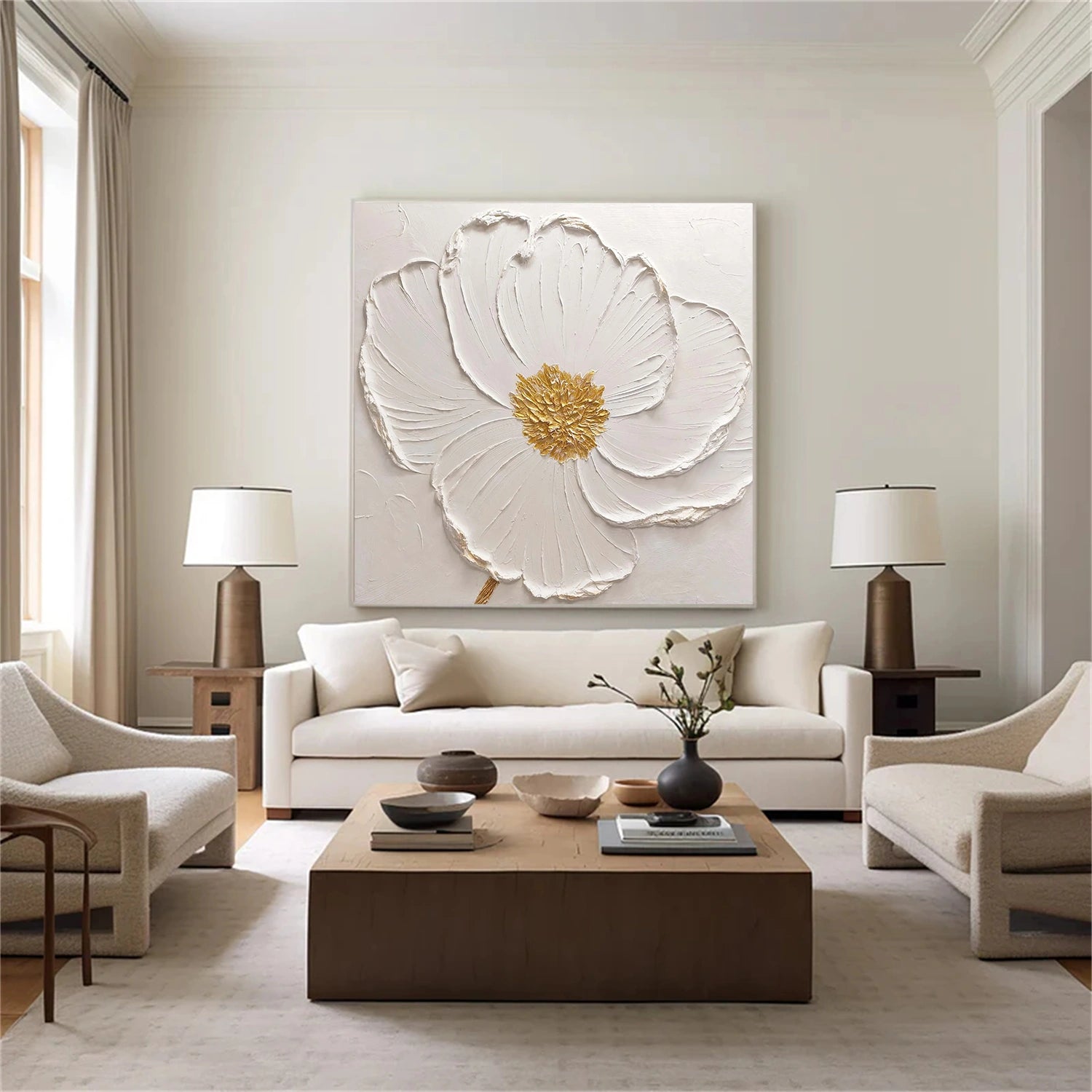 Flower & Tree Abstract Textured Wall Art #ML184