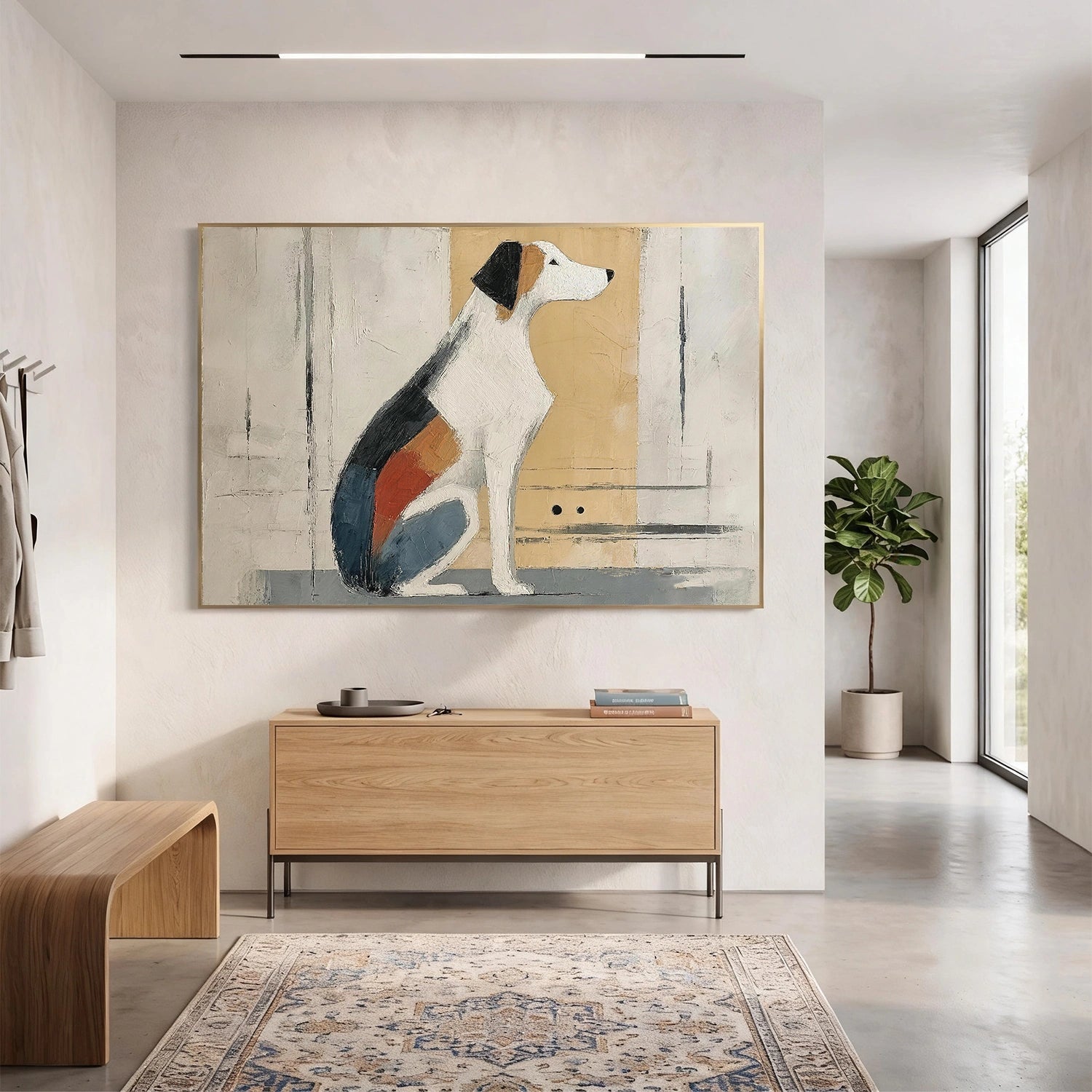 Abstract Animal Dog Wall Art #AL213