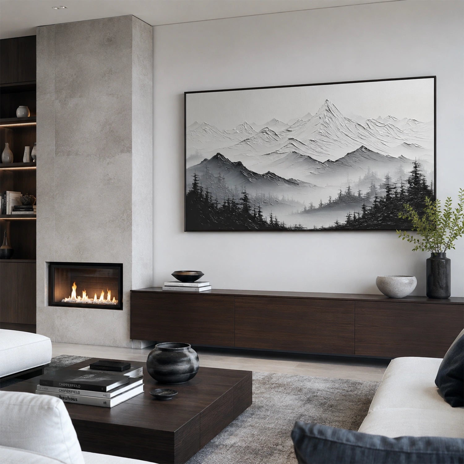 Abstract Mountain Canvas Art #MM416