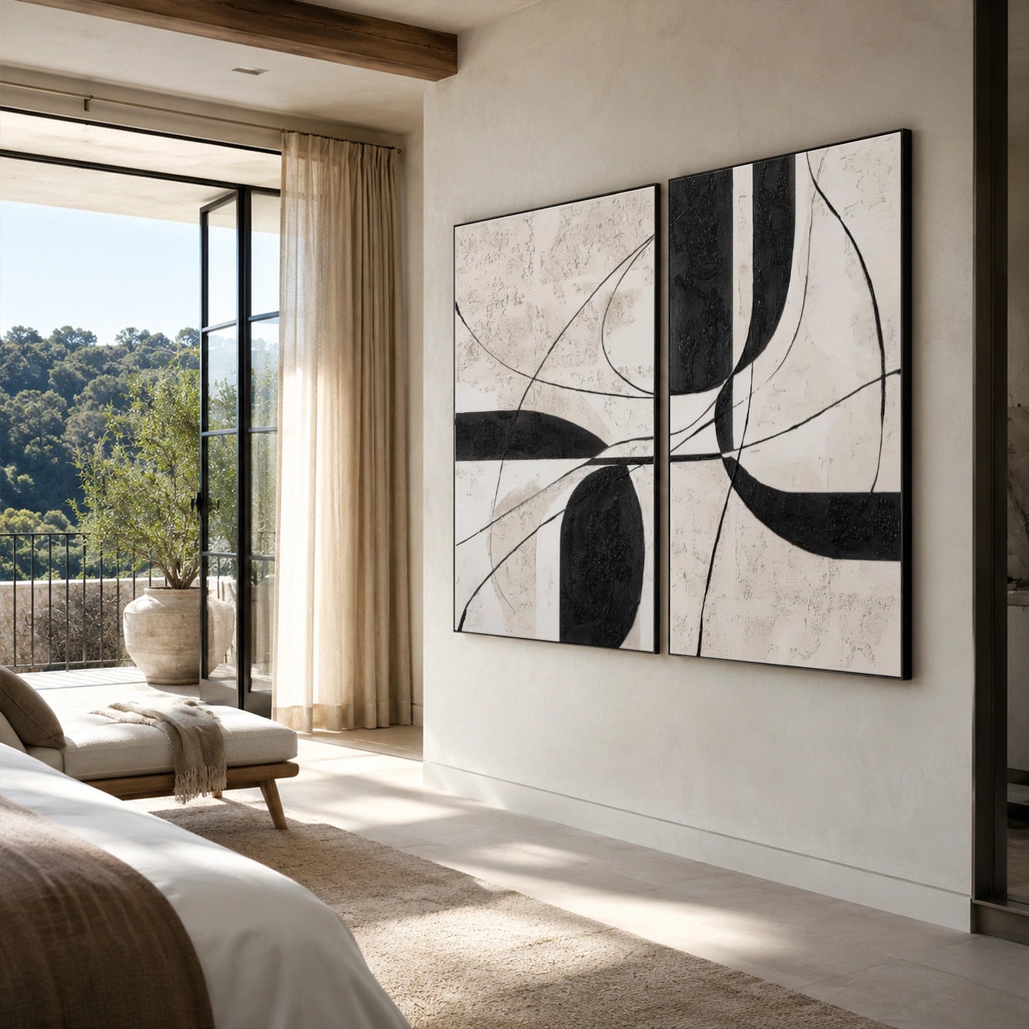 Wabi Sabi Canvas Art Set of 2 #WS1104