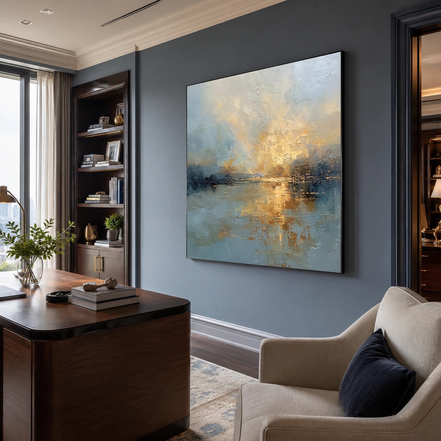 Sea & Sky Abstract Wall Art #MS341