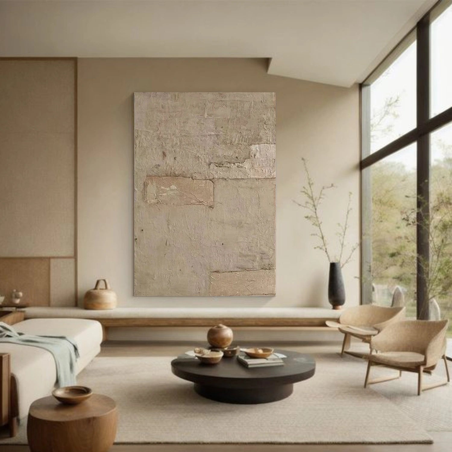 Wabi Sabi Textured Canvas Art #WS996