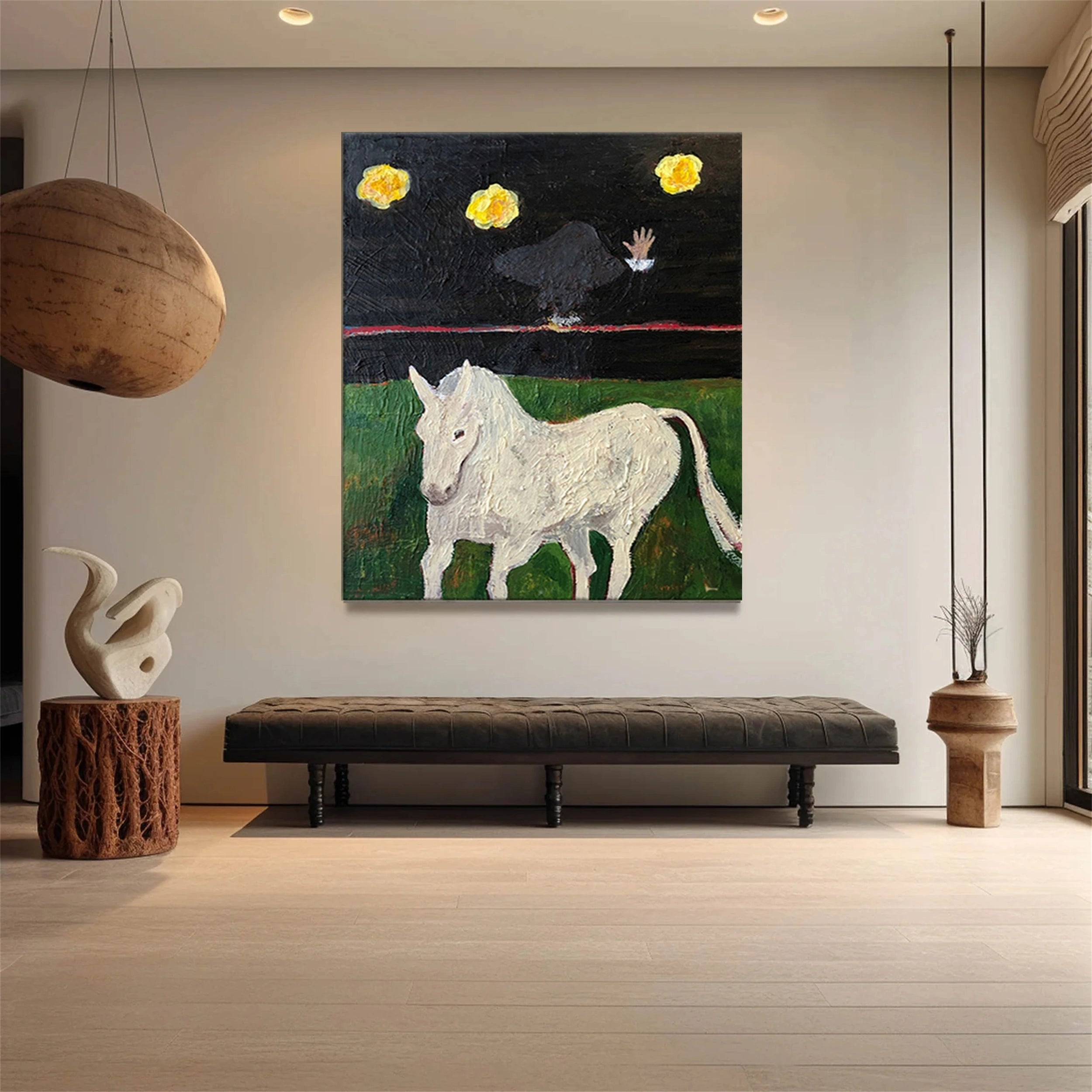 Colorful Horse Abstract Animal Wall Art #AL009