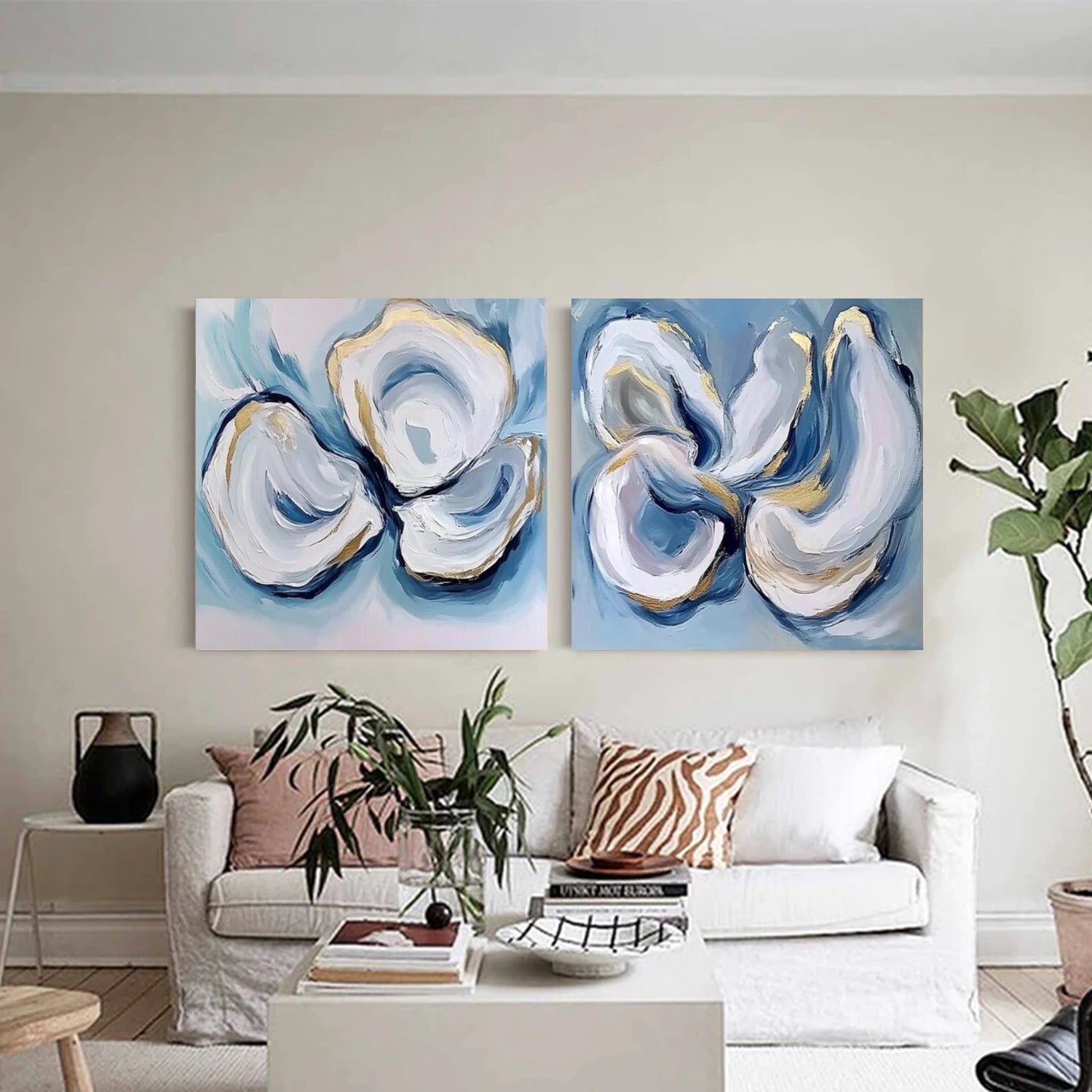 Abstract Canvas Art Set of 2 #WS778