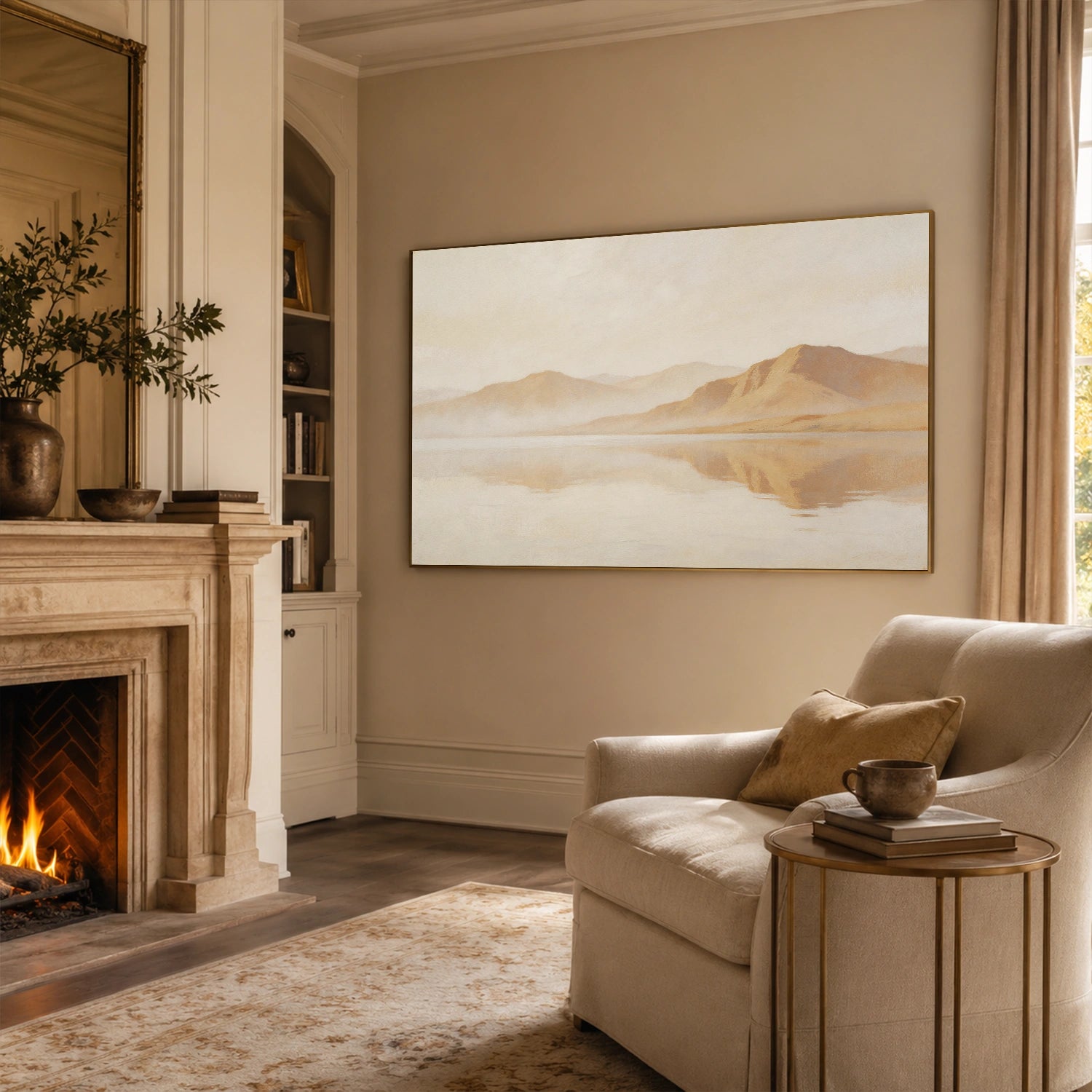Abstract Mountain Canvas Art #MM413