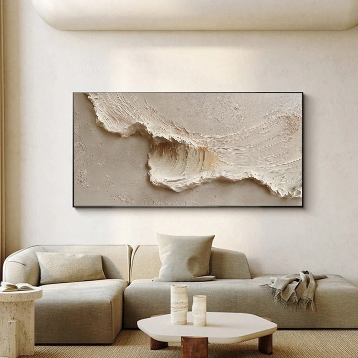 Sea & Sky Abstract Textured Wall Art #MS234