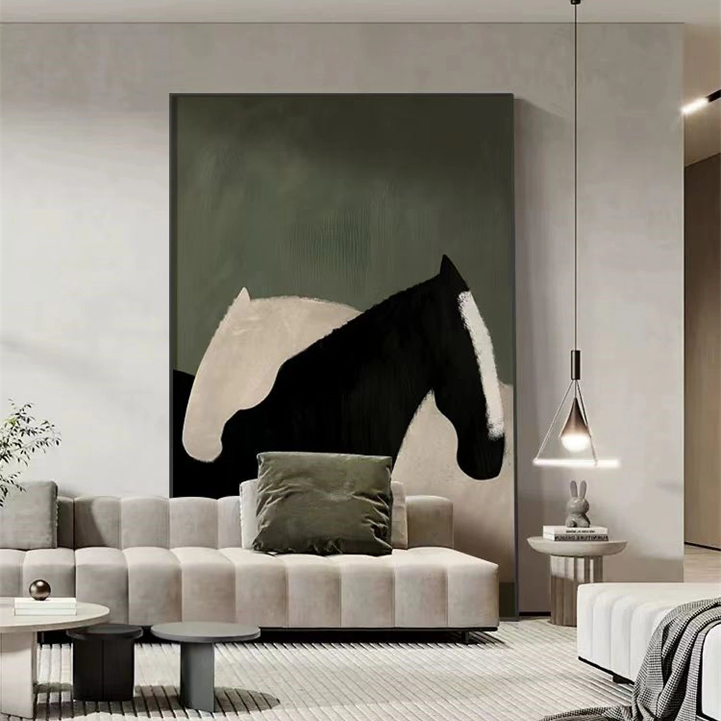 Colorful Horse Abstract Animal Wall Art #AL033