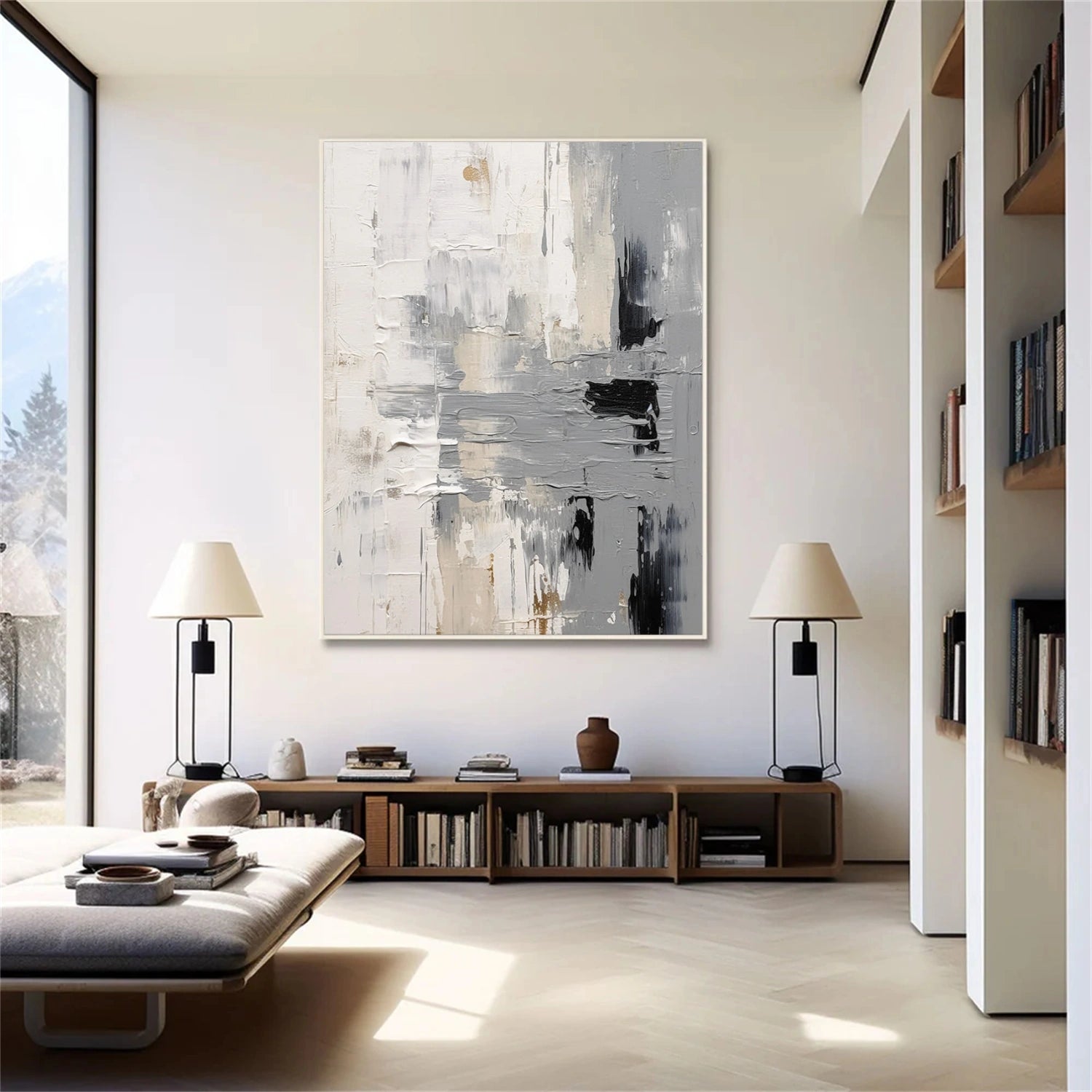 Abstract Textured Canvas Art #WS945