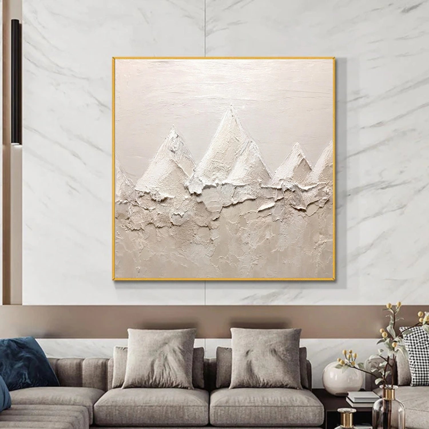 Abstract Mountain Canvas Art #MM397