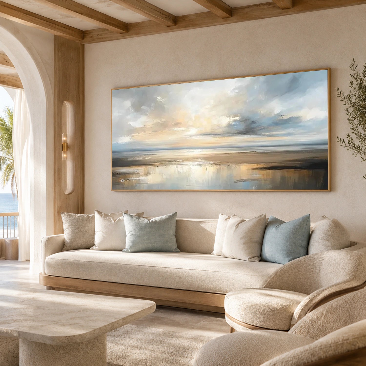 Sea & Sky Abstract Wall Art #MS360