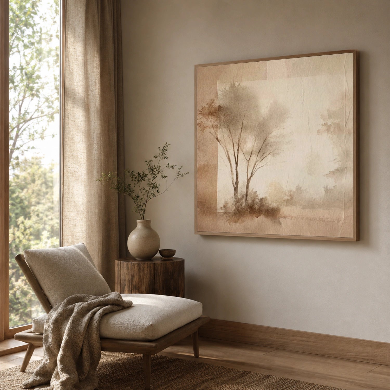 Flower & Tree Abstract Wall Art #ML261