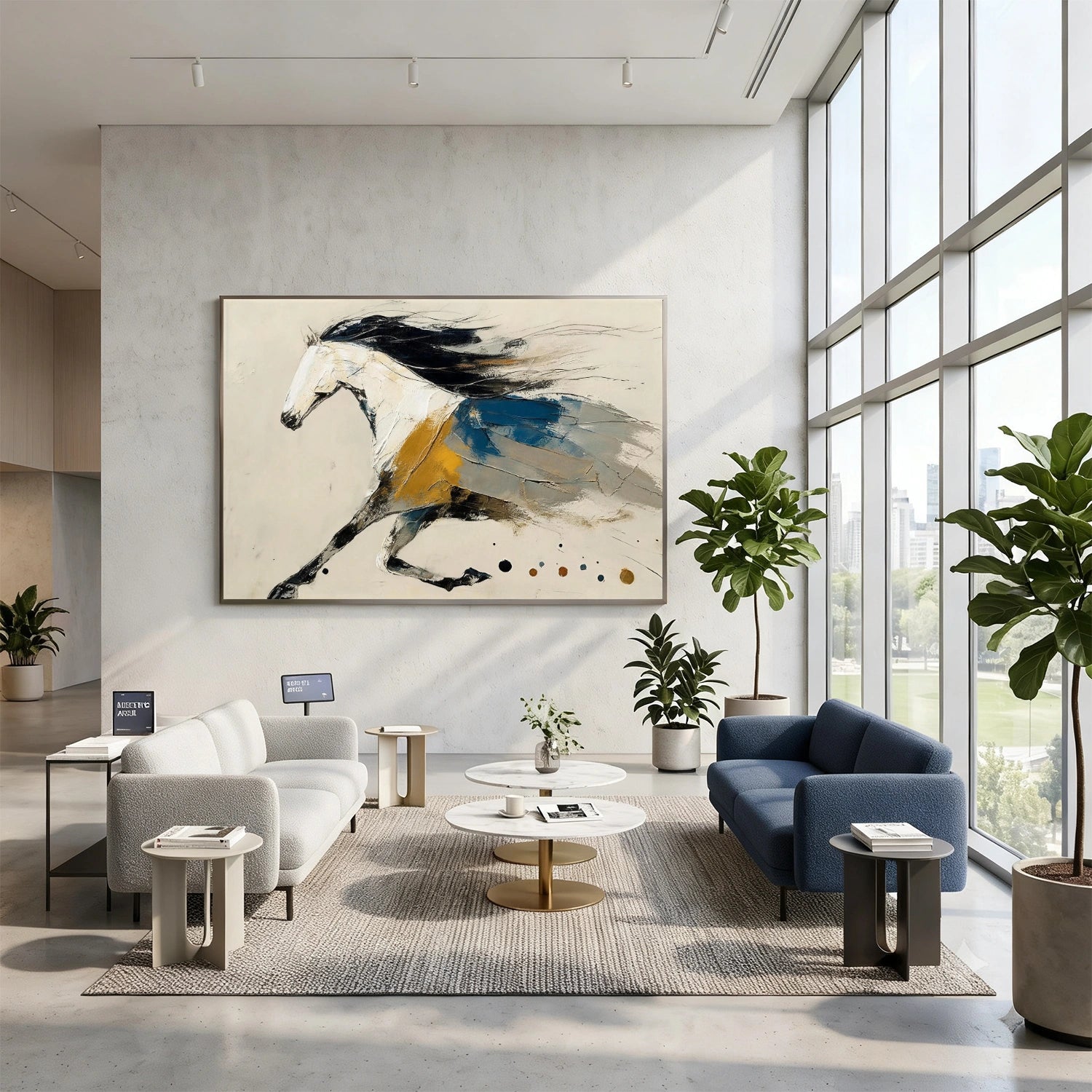 Abstract Animal Horse Wall Art #AL212