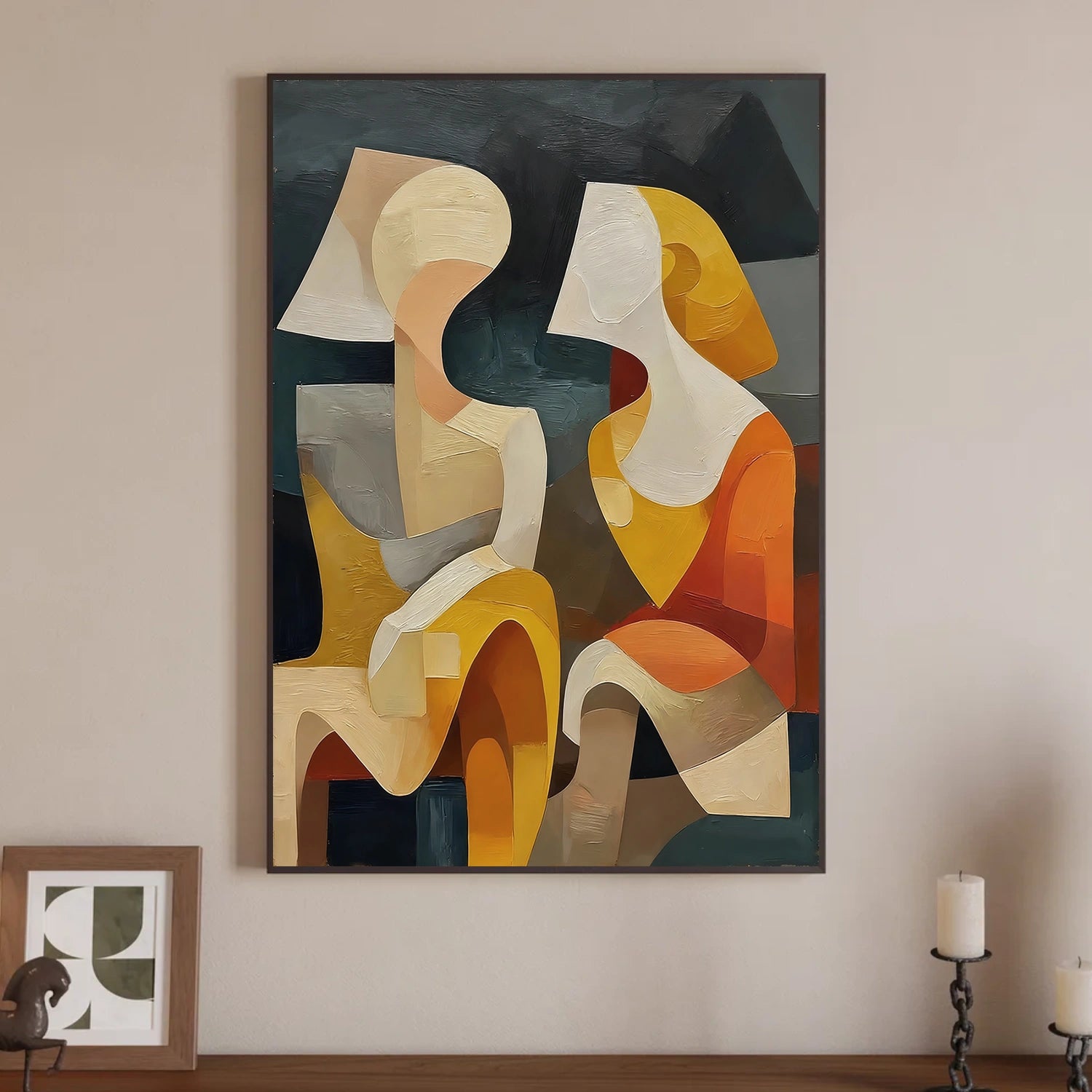 Abstract Portrait Wall Art #AP075