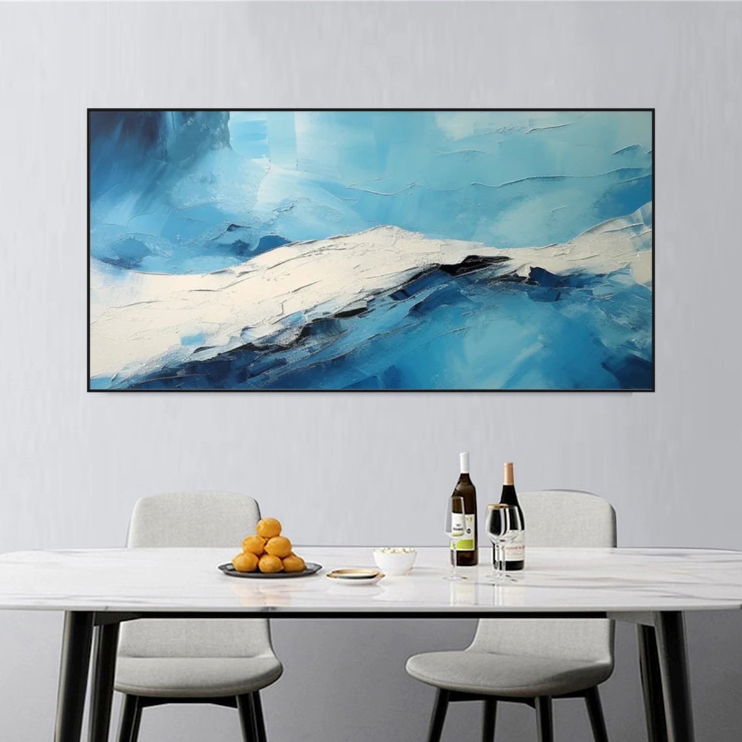Sea & Sky Abstract Textured Wall Art #MS181