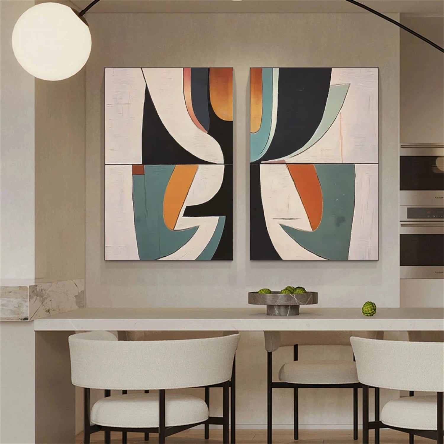 Abstract Canvas Art Set of 2 #WS729