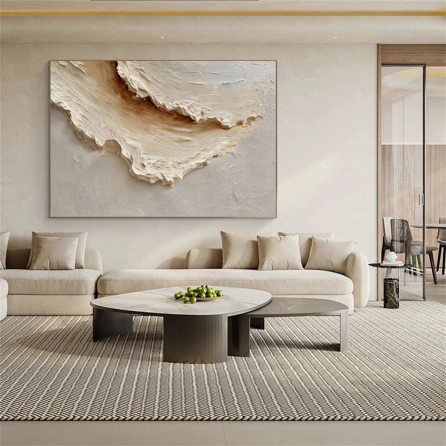 Sea & Sky Abstract Textured Wall Art #MS233