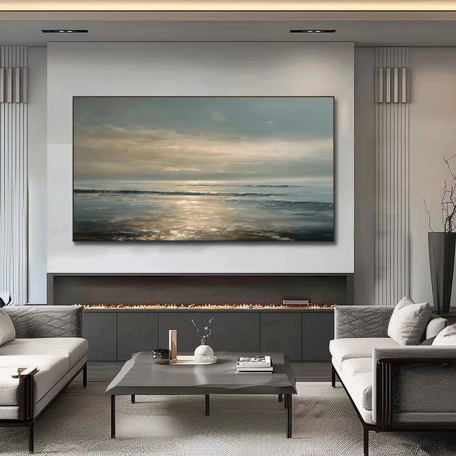 Sea & Sky Abstract Wall Art #MS189