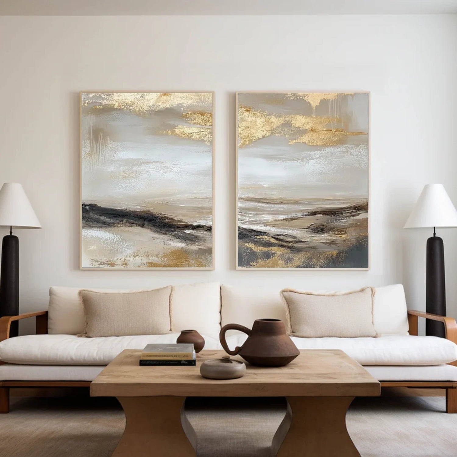 Abstract Canvas Art Set of 2 #WS859