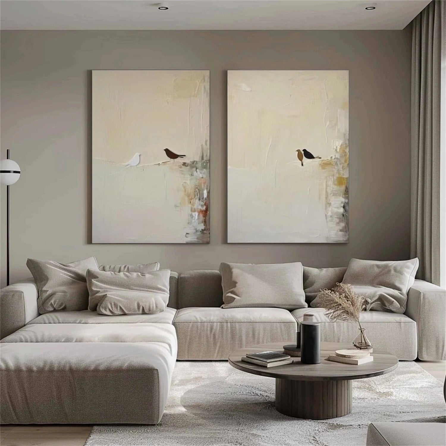 Abstract Animal Wall Art Set of 2 #AL153