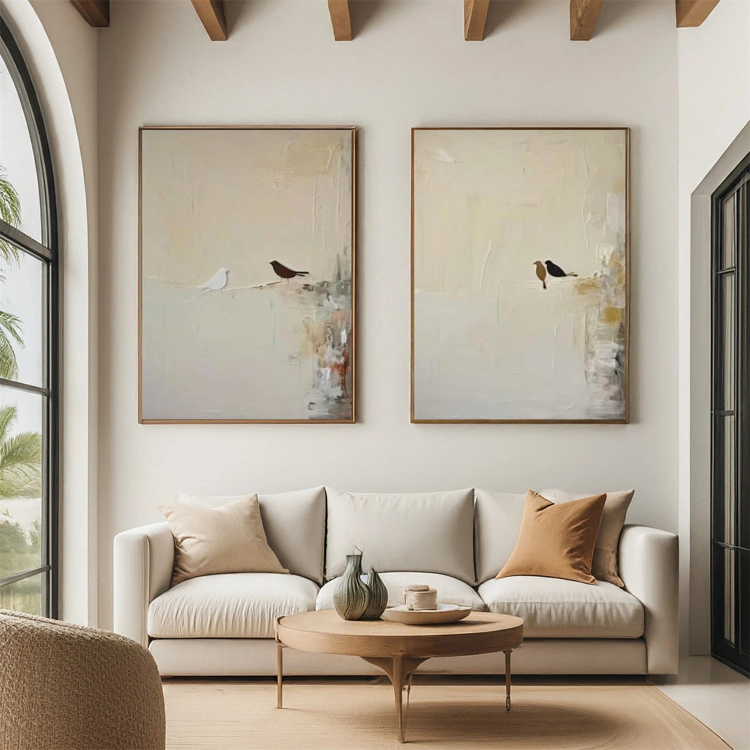 Abstract Animal Wall Art Set of 2 #AL153