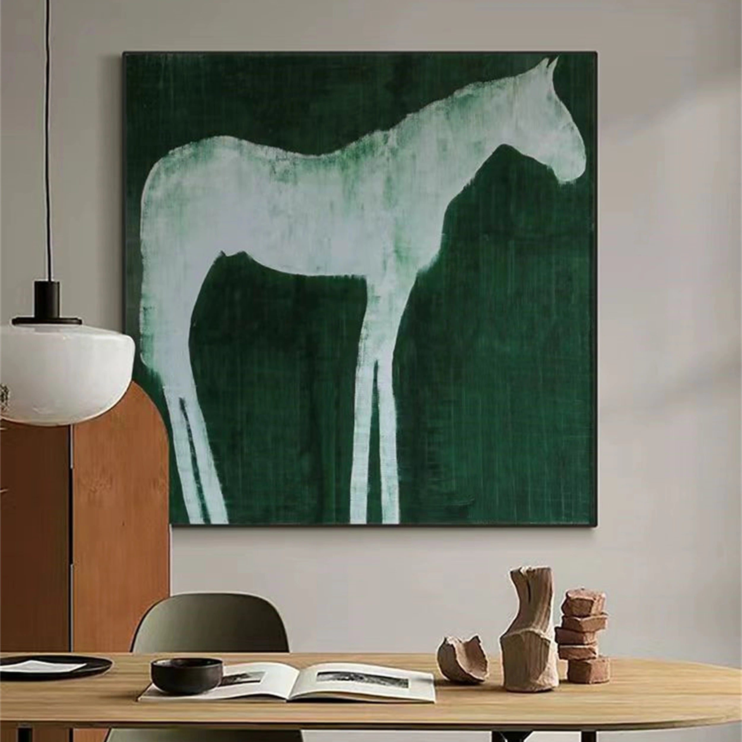 Colorful Horse Abstract Animal Wall Art #AL034