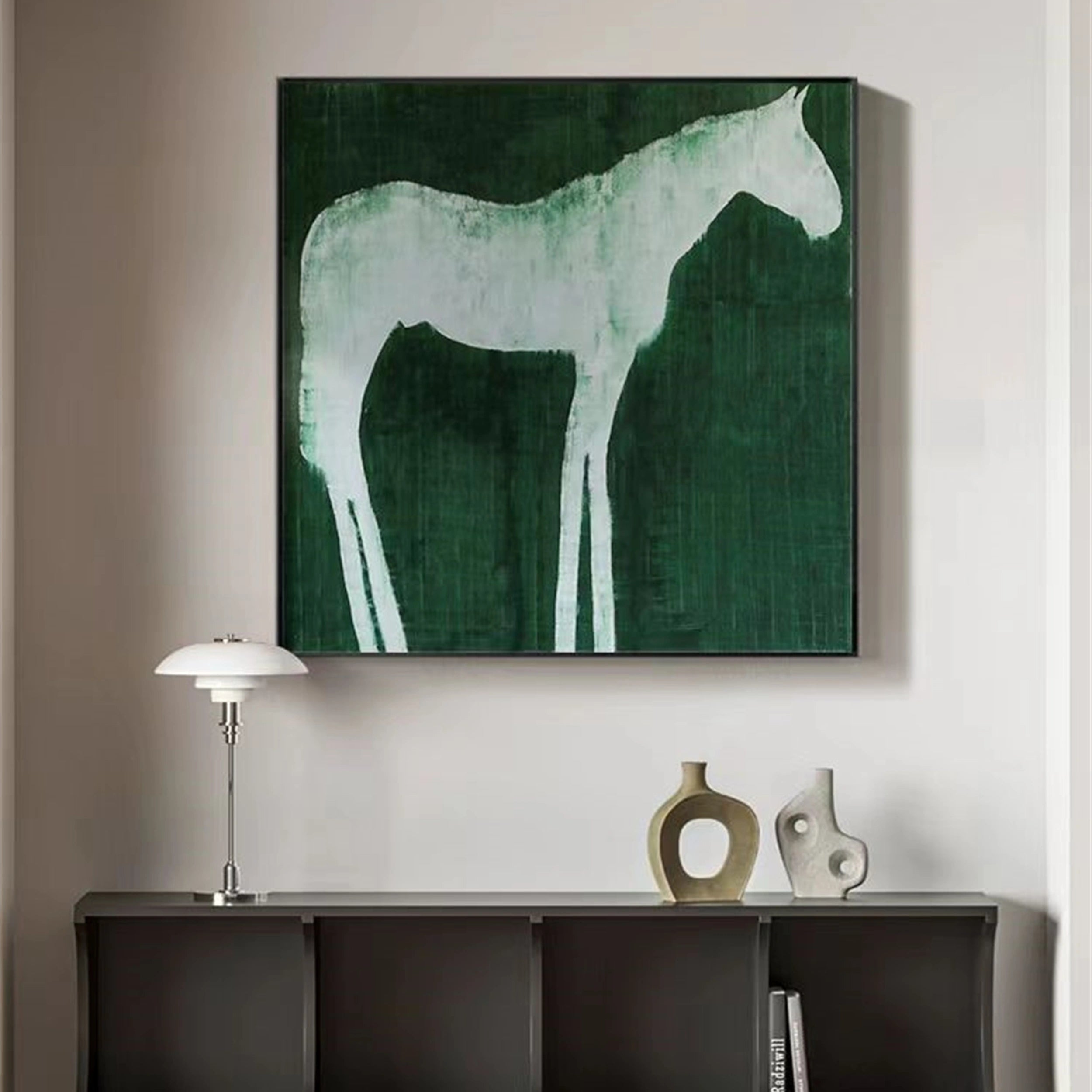 Colorful Horse Abstract Animal Wall Art #AL034