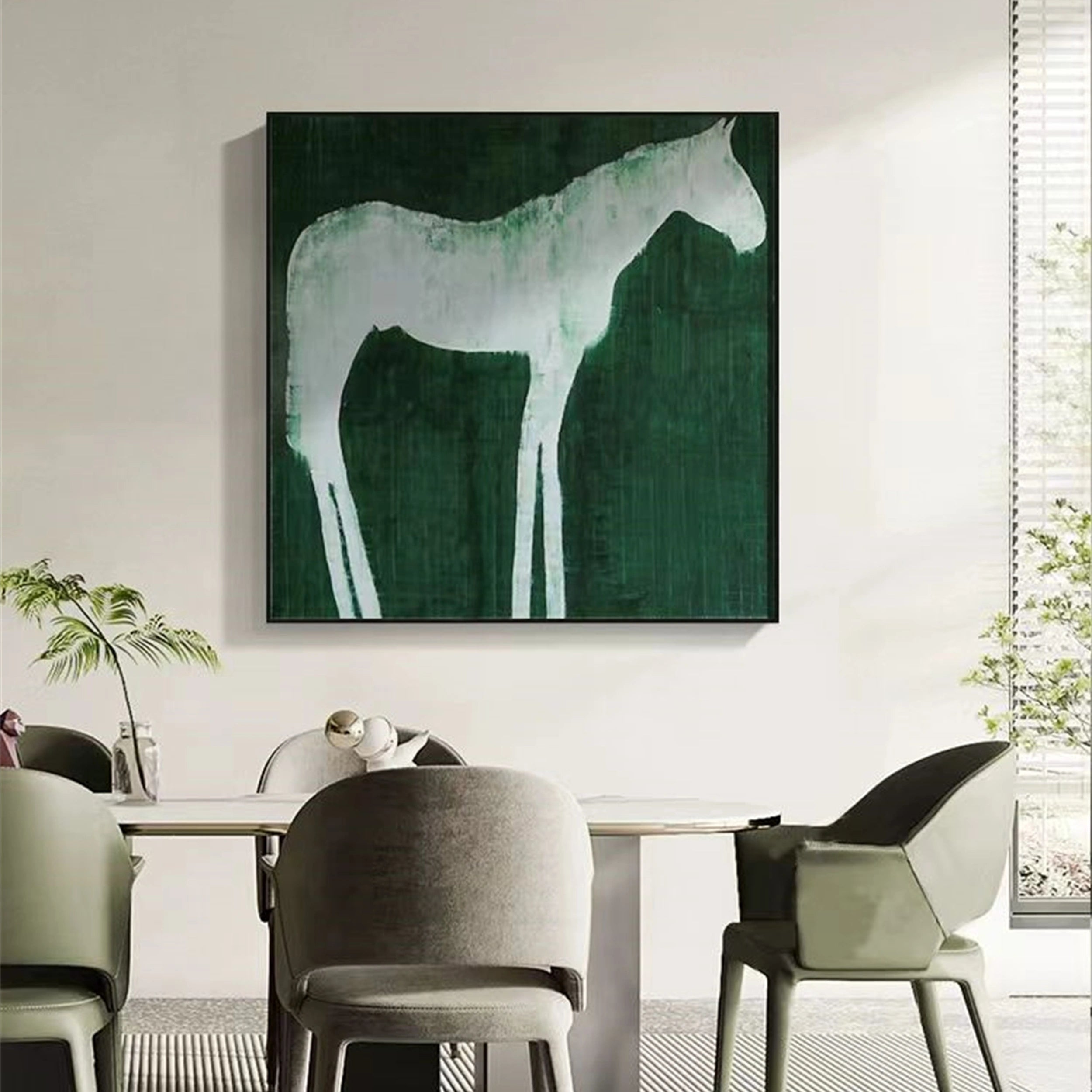 Colorful Horse Abstract Animal Wall Art #AL034