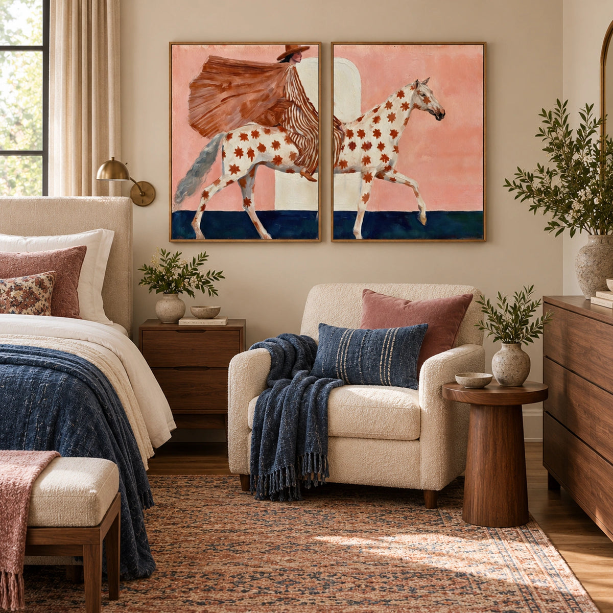 Western Cowboy Art Set of 2 #VA215