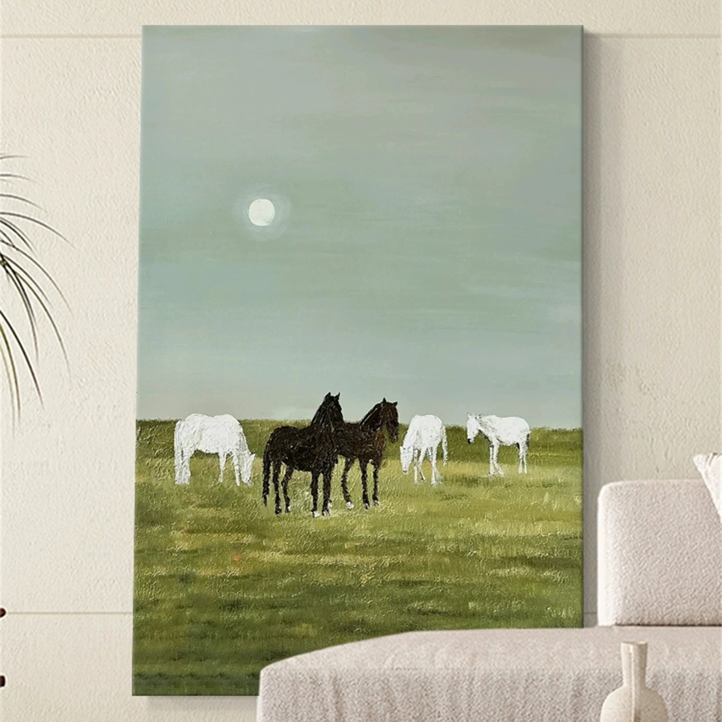 Colorful Horse Abstract Animal Wall Art #AL035