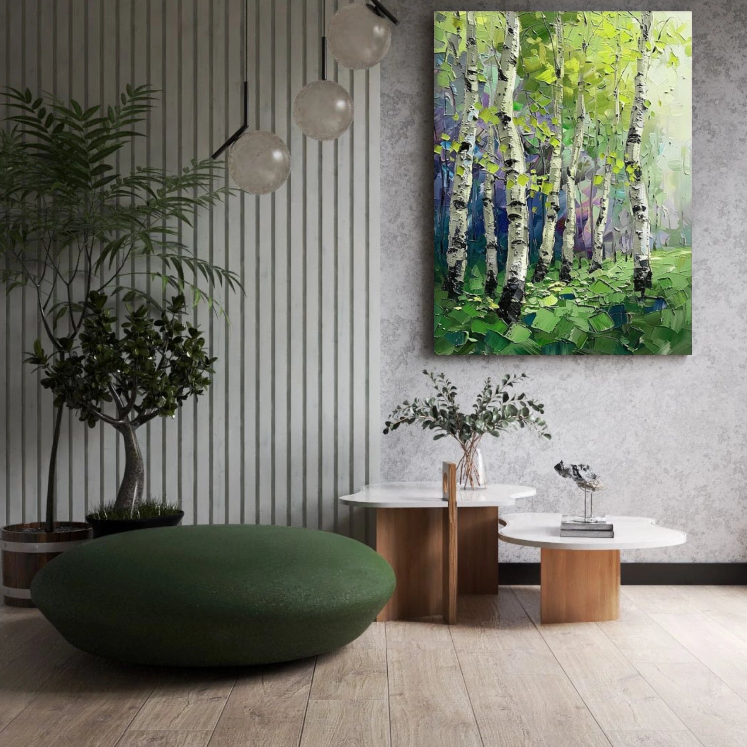 Flower & Tree Abstract Wall Art #ML223