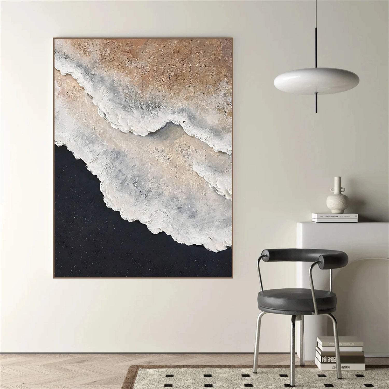 Sea & Sky Abstract Textured Wall Art #MS270
